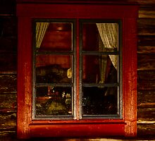 Cottage window. Lappland - Sweden . by Brown Sugar . Views ( 182) thank you very much ! by © Andrzej Goszcz,M.D. Ph.D