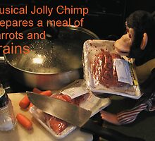 Musical Jolly Chimp Prepares a Meal of Brains by Margaret Bryant