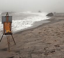 Rusty Easel by Nicole Carman Photography