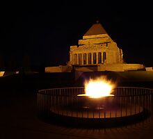 Eternal Flame on St Kilda Road by Cole Stockman