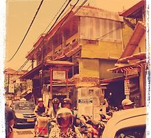 crowded street - kuta, bali by Olivia Chapman