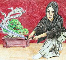 Iska Gozen, Woman Warrior (Iskamontero) by Sally O'Dell