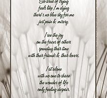 I sit alone... poem by michellerena