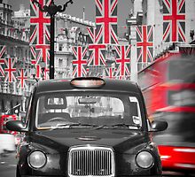 UK. London. Regent Street. Union Jack decorations for Royal Wedding.(Alan Copson ©) by Alan Copson