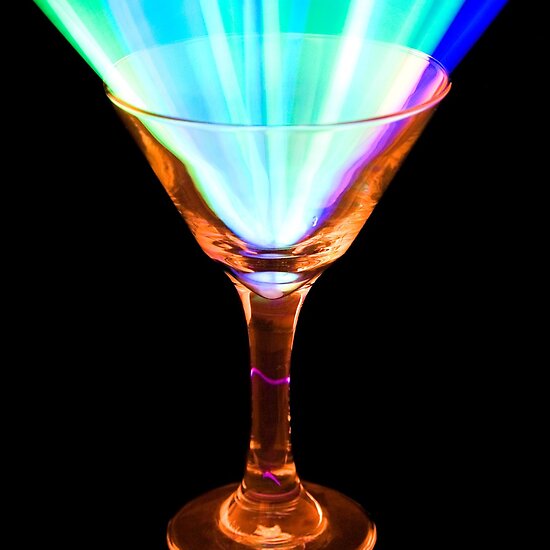 martini glass. Glowing Martini Glass by Lisa