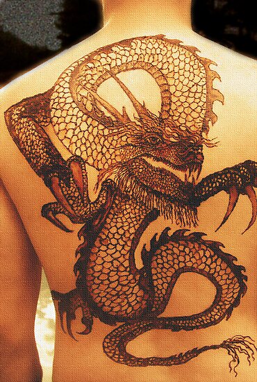 dragon henna tattoos. Henna Dragon