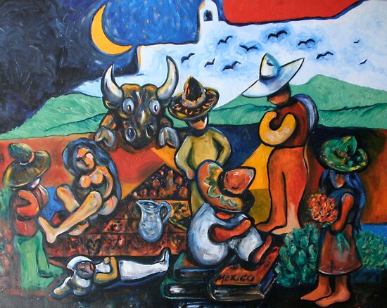 Oil Paintings: The Wake  by Reynaldo