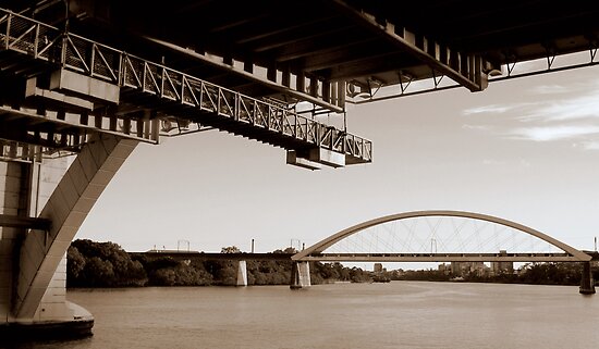 Brisbane River Bridges" Fine Art Print by Lachlan Kent | RedBubble Brisbane River Bridges" Fine Art Print by Lachlan Kent | RedBubble
