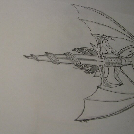 sword tattoo designs. Dragon Sword Tattoo by