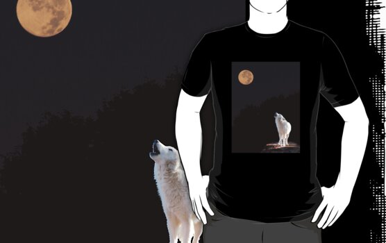 Wolf+howling+at+the+moon+