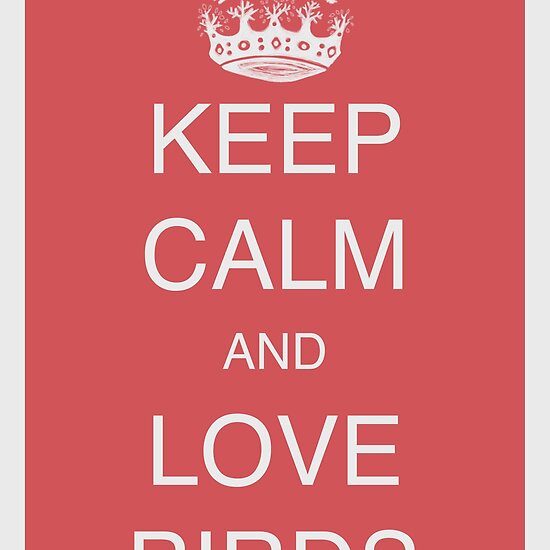 Keep calm and love birds - Old red belongs to the following groups: