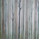 Trees Shrouded in Mist by MichelleCS