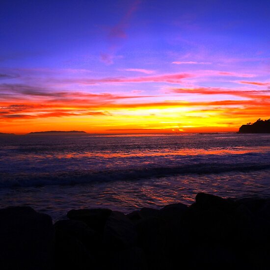 california beach sunset. Cabrillo Beach Sunset in San