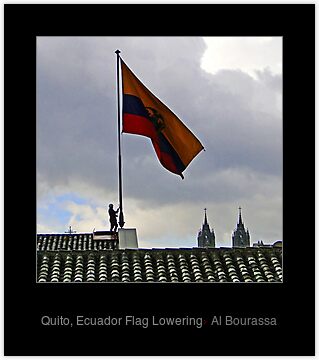 quito ecuador flag. Quito, Ecuador Flag Lowering