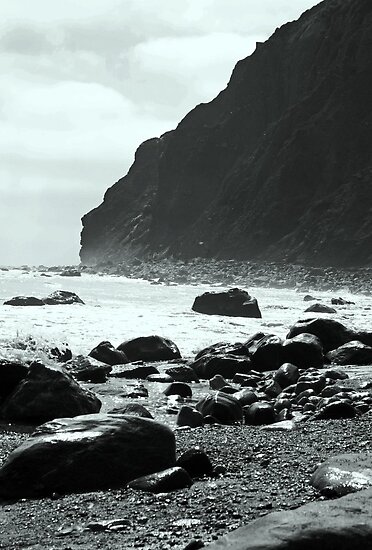 black and white beach photos. Black and White Beach Cliffs