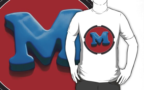 letter m design. letter M by vampvamp