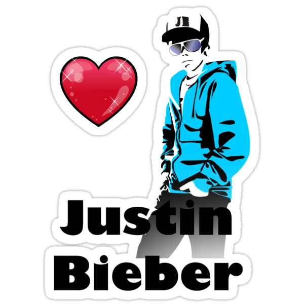 i love justin bieber. Sticker: I love Justin Bieber