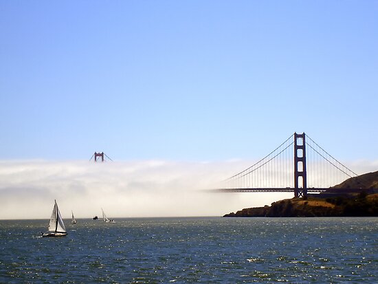 golden gate bridge fog. Golden Gate Bridge Under A Fog