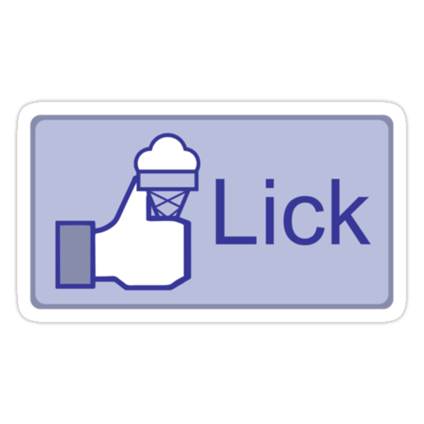 facebook like thumbs up icon. Facebook and… ice cream!