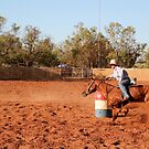 barrel racing at derby rodeo by shnailiyo