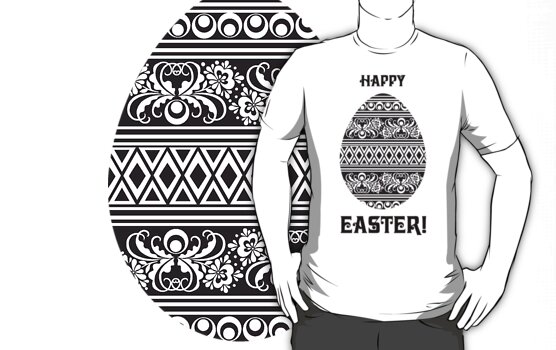 happy easter pictures black and white. happy easter by VioDeSign
