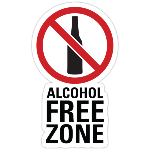 Что значит свободная зона. No alcohol табличка.