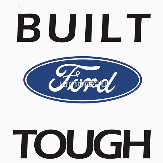 Built ford tough with chevy stuff sticker #4